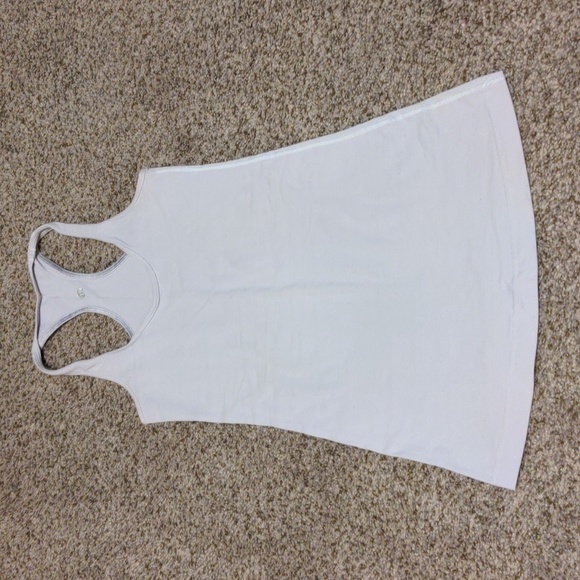 lululemon athletica Tops - Lululemon Cool Racerback *Extra Long in White